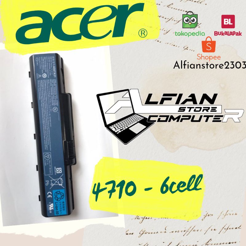 Battery Laptop Original Acer 4710-6cell
