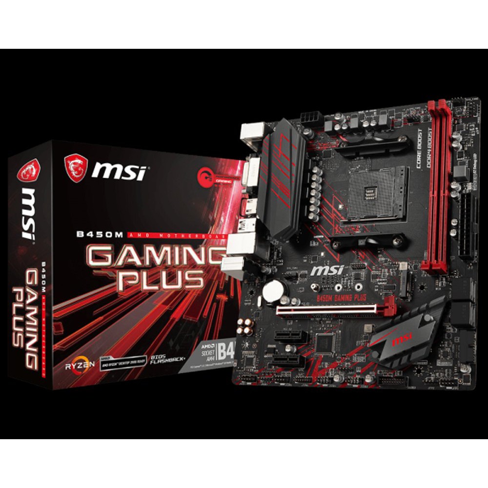 Motherboard MSI B450M GAMING PLUS untuk AMD AM4