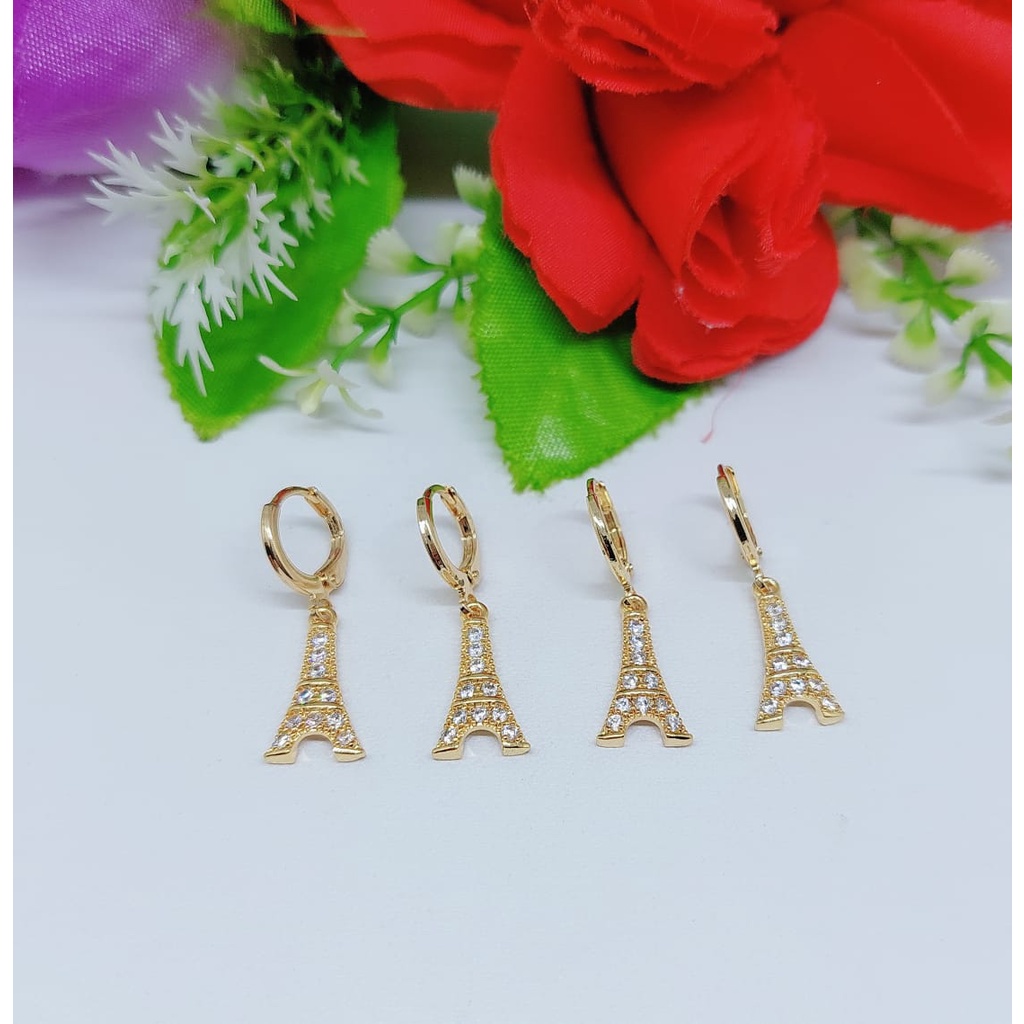 Anting xuping permata lapis emas A21-23