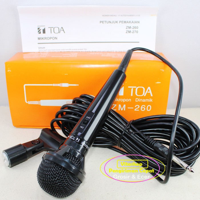 MICROPHONE TOA ZM-260 / TOA MIKROPONE 100% ORIGINAL MIK MIC MIKROFON