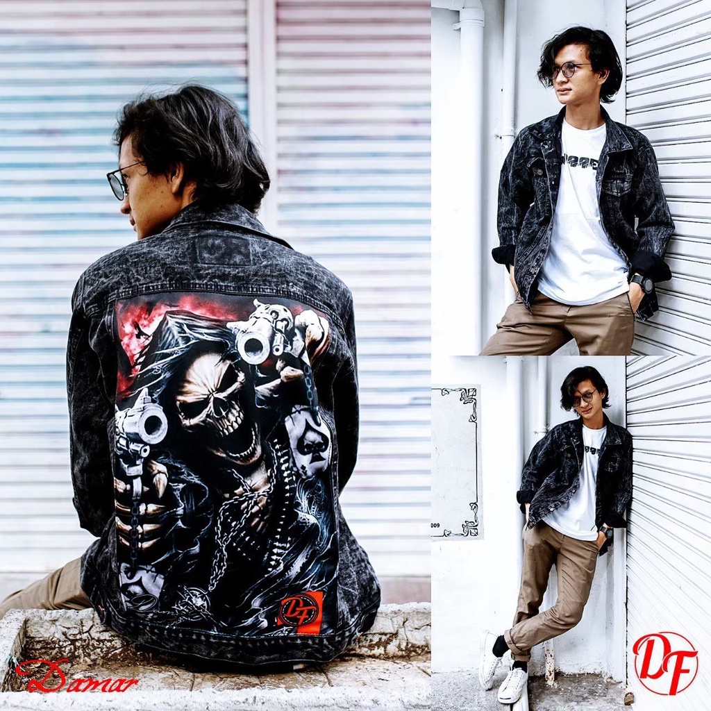 JAKET JEANS DENIM PRINTING GAMBAR BELAKANG JAKET LEVIS PRIA MASAKINI BAHAN DENIM BERKUALITAS