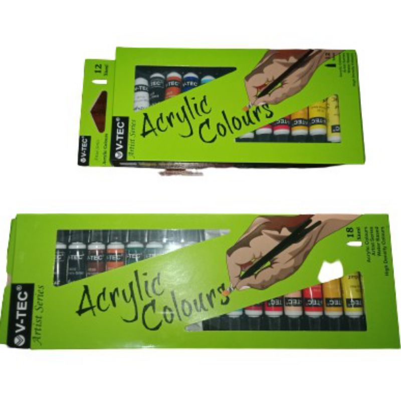 

Cat Acrylic V-TEC 12 warna, 18 warna termurah