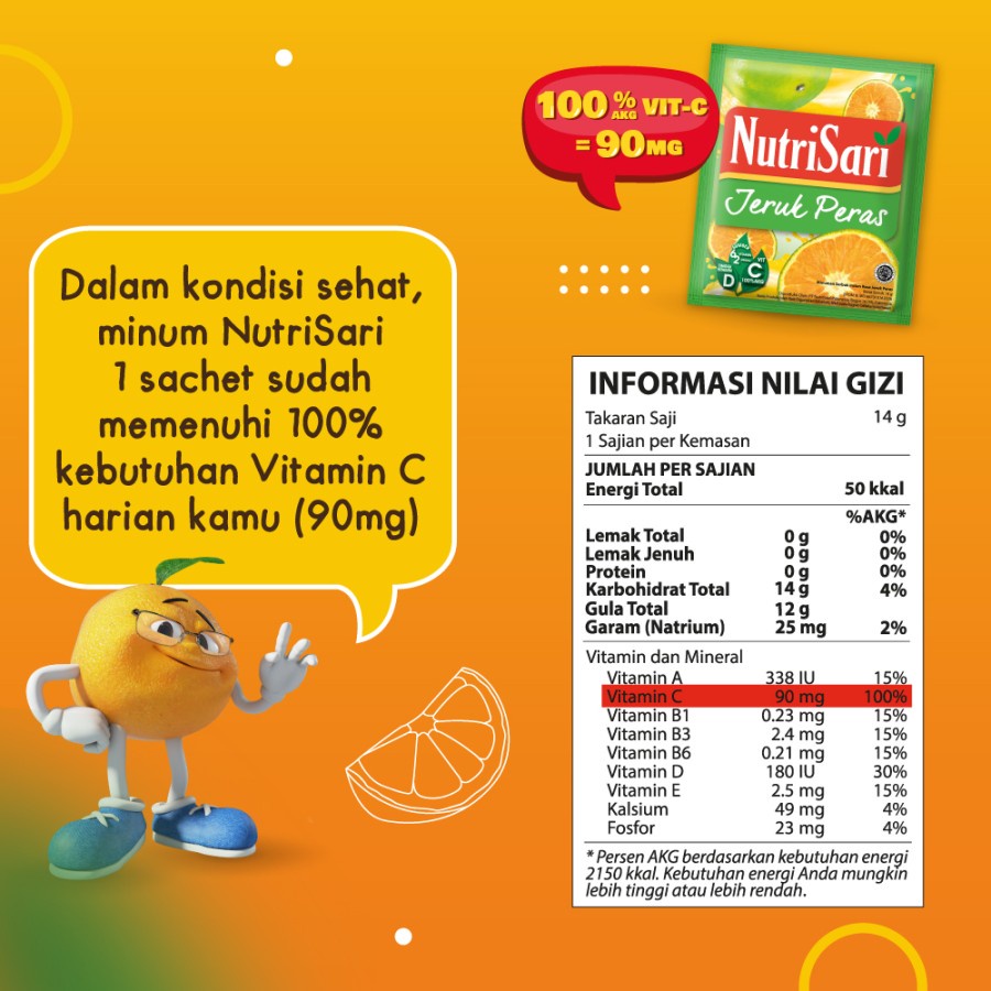 NutriSari NUTRI C-1000 Jeruk 10 Sachet