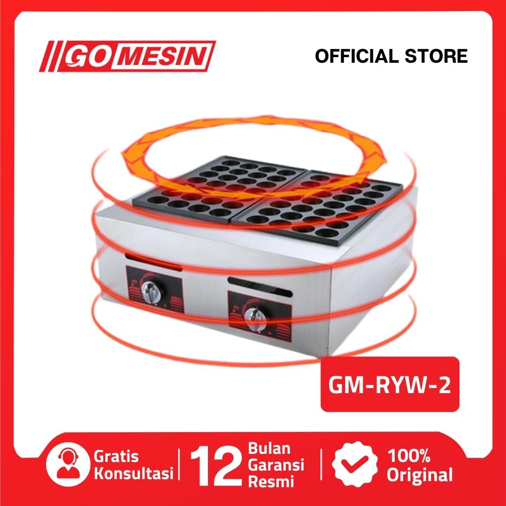 MESIN TAKOYAKI GM-RYW2 MESIN PEMBUAT TAKOYAKI GAS 56 LUBANG ORIGINAL