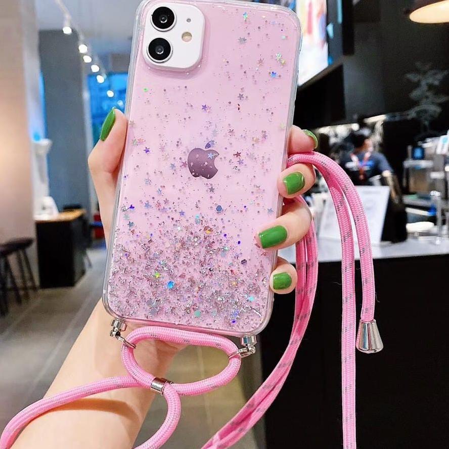 Flash Sale SO Case Glitter Bling Dengan Lanyard Untuk Oppo RENO3 A91 RENO4  a53 a31 a3S a5s A1k A5/a
