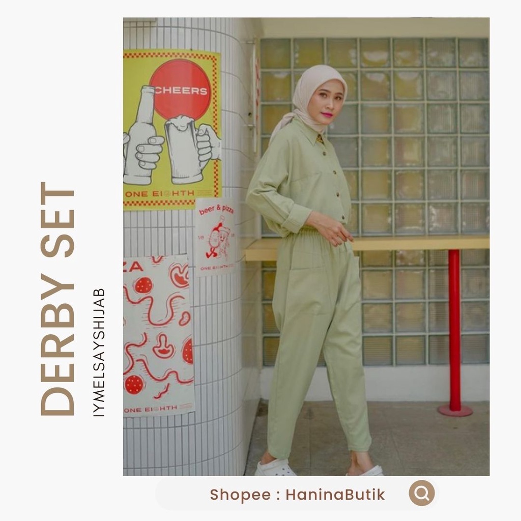 (𝗦𝗜𝗔𝗣 𝗞𝗜𝗥𝗜𝗠) DERBY SET SAGE by IYMELSAYSHIJAB | ISH
