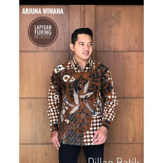 KEMEJA BATIK SOLO ARJUNA WIWAHA BATIK PRIA