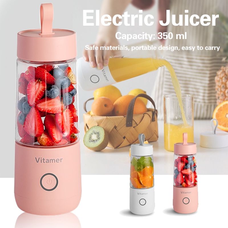 ORIGINAL ASLI Vitamer Juicer Blender Electric Portable Mini Buah Premium Official