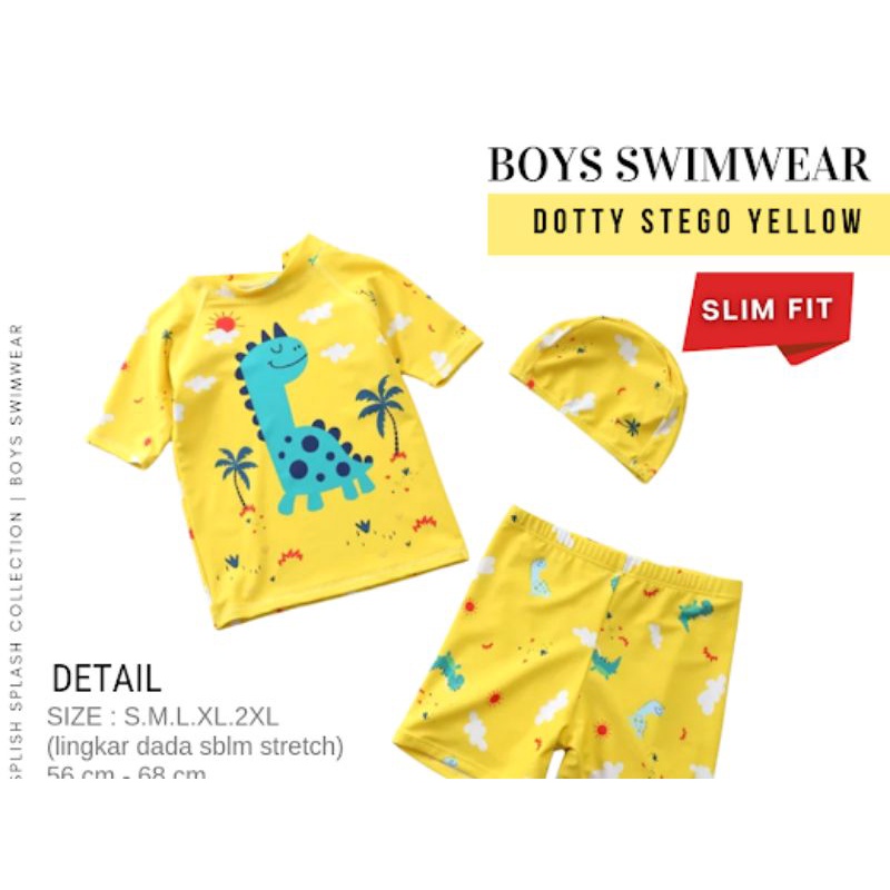 Baju Renang DOTTY STEGO - GOING TO WORK / Pakaian Renang Anak Laki / Swim Wear Boy