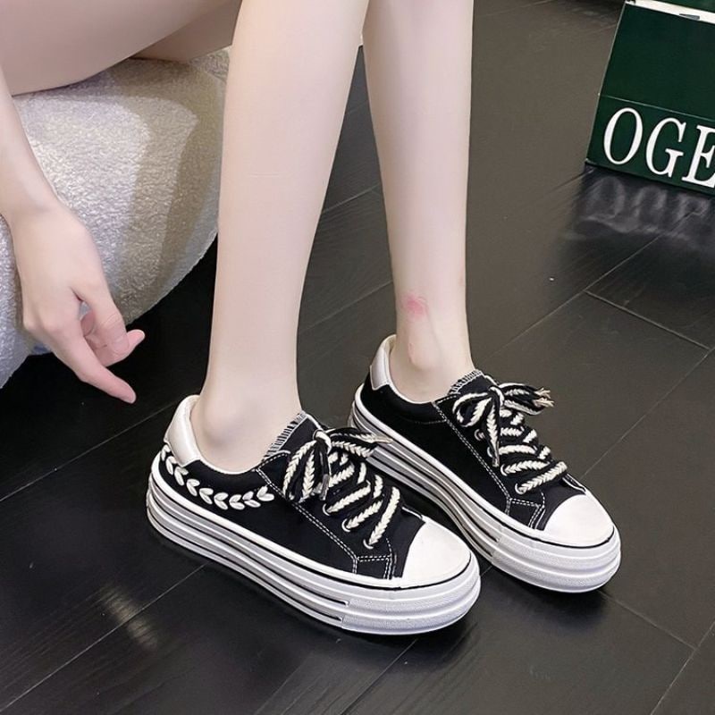 21394 Sepatu Wanita  Fashion Sneakers Sport Olahraga Murah Import