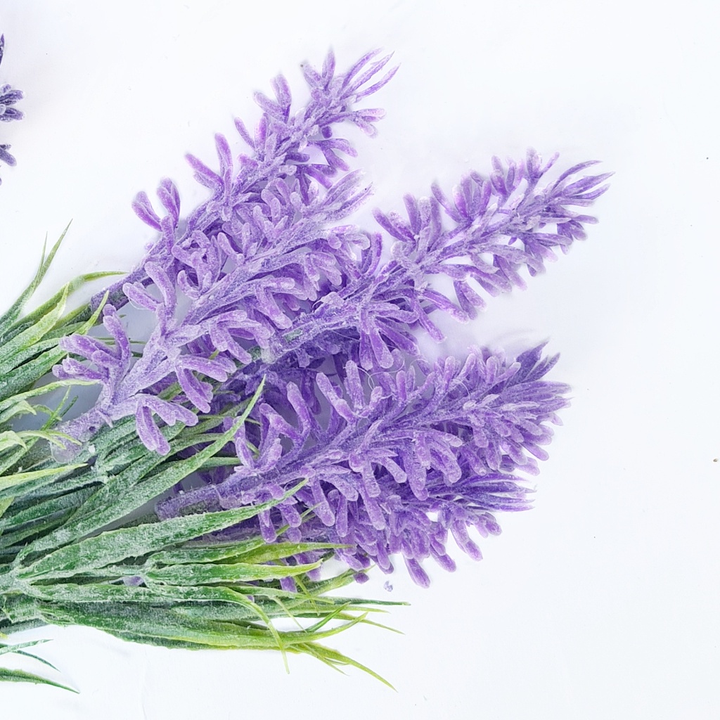 AF08 Bunga Plastik / Artificial Flower Lavender Snowy Import Dekorasi-UNGU MUDA