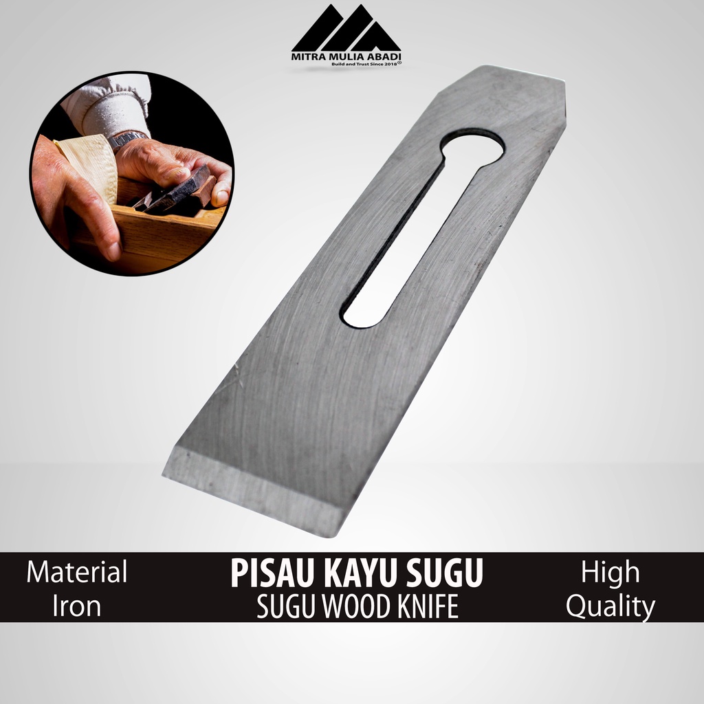 Pisau Sugu Kayu / Ketam / Pisau Serut Kayu Manual - Iron Hand Plane