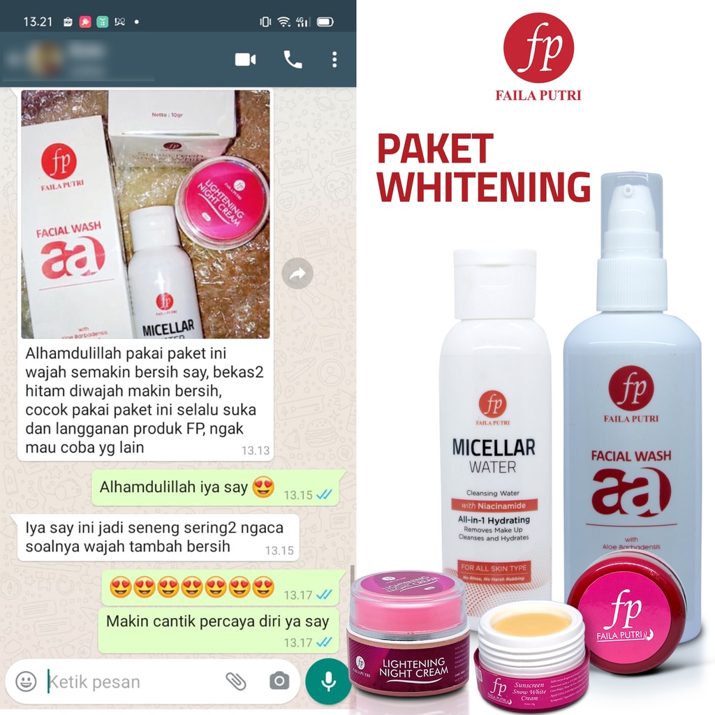 facial wash anti aging  FAILA PUTRI BPOM - Sabun wajah whitening glow - facial wash AA