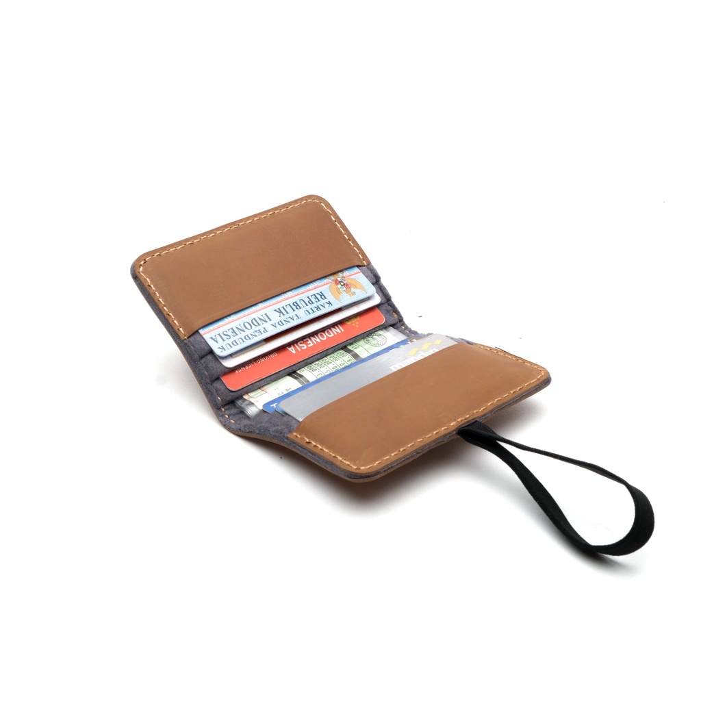 Dompet Kartu Pria Kulit Asli Dompet card Holder Slim Wallet