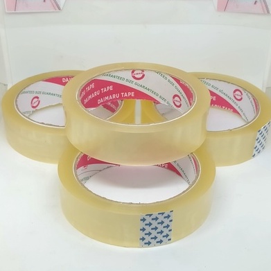 

Lakban - selotip bening daimaru ukuran 2,4 cm (±1 inch)