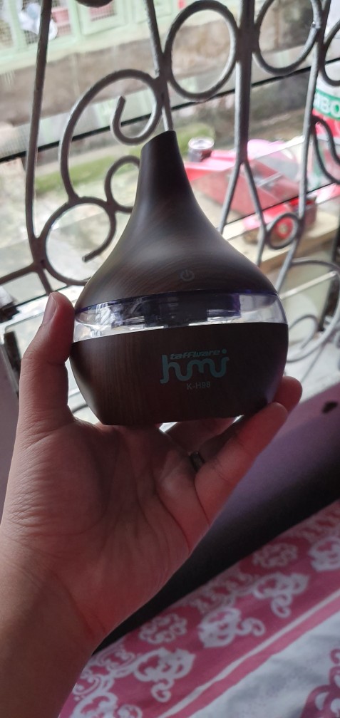 Taffware Ultrasonic Air Humidifier Aromatherapy Wood Grain 300ml K-h98