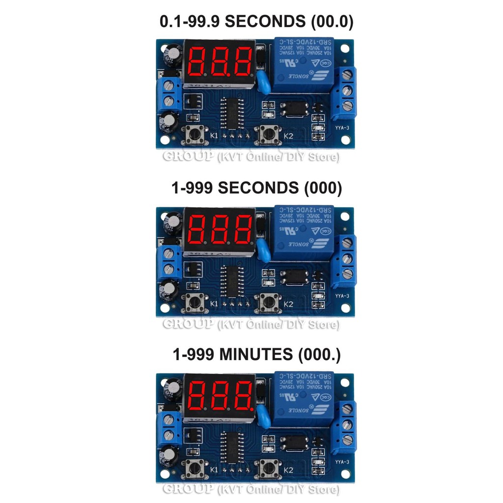 Digital Timer Cycle Delay On Delay Off 12V Murah