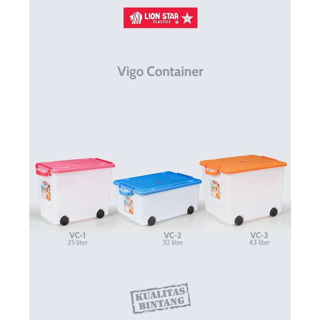 KOTAK PERKAKAS VC-4 Vigo Container 50 Liter LION STAR