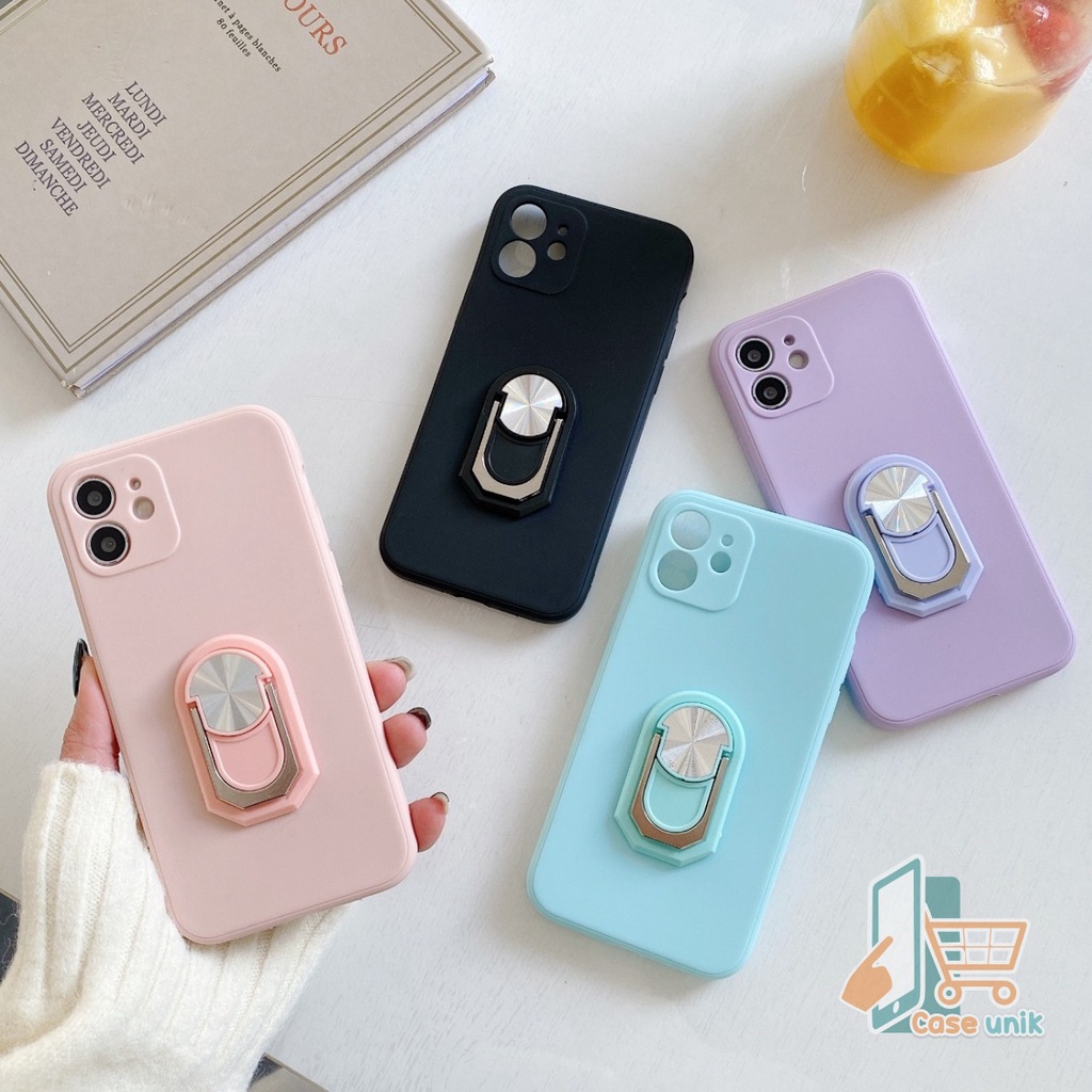 SOFTCASE MACARON RINGSTAND SAMSUNG A01 M01 CORE A02 A02S A03S A10S A10 M10 A11 M11 A12 A22 CS3811