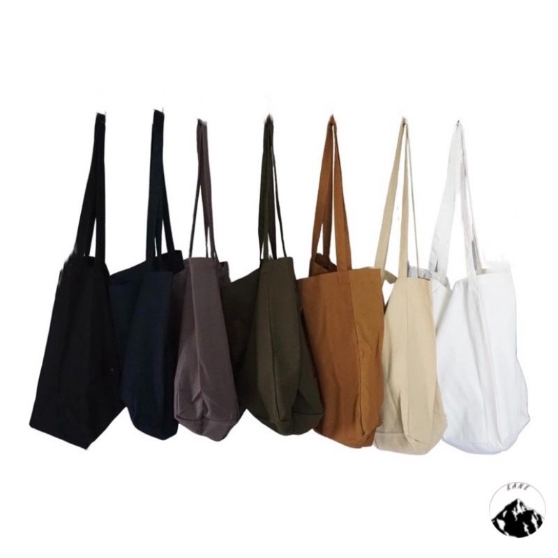 Nudie Bag TOTEBAG CANVAS BESAR POLOS SUEDING TEBAL LEMBUT MODEL TAS BAGGY