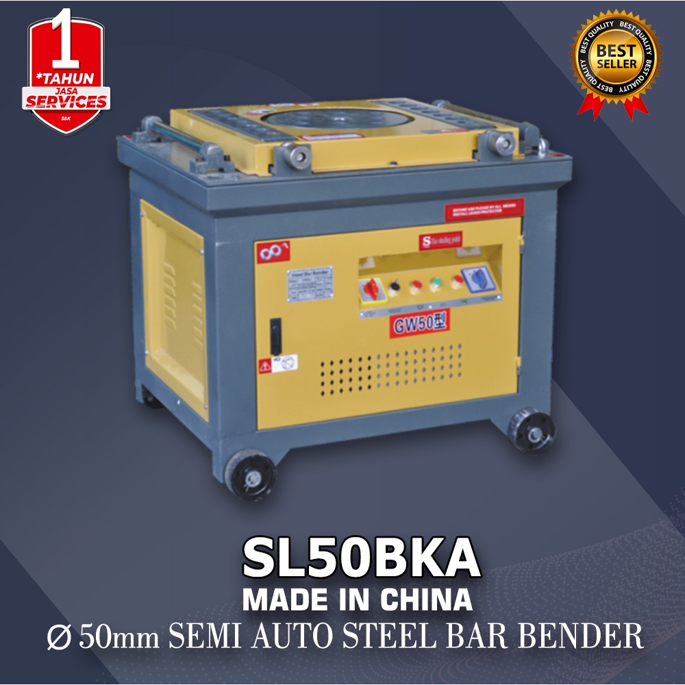 Mesin Penekuk Besi Beton Eser 50 mm Semi Automatic Steel Bar Bender Machine AKS - SL50BKA