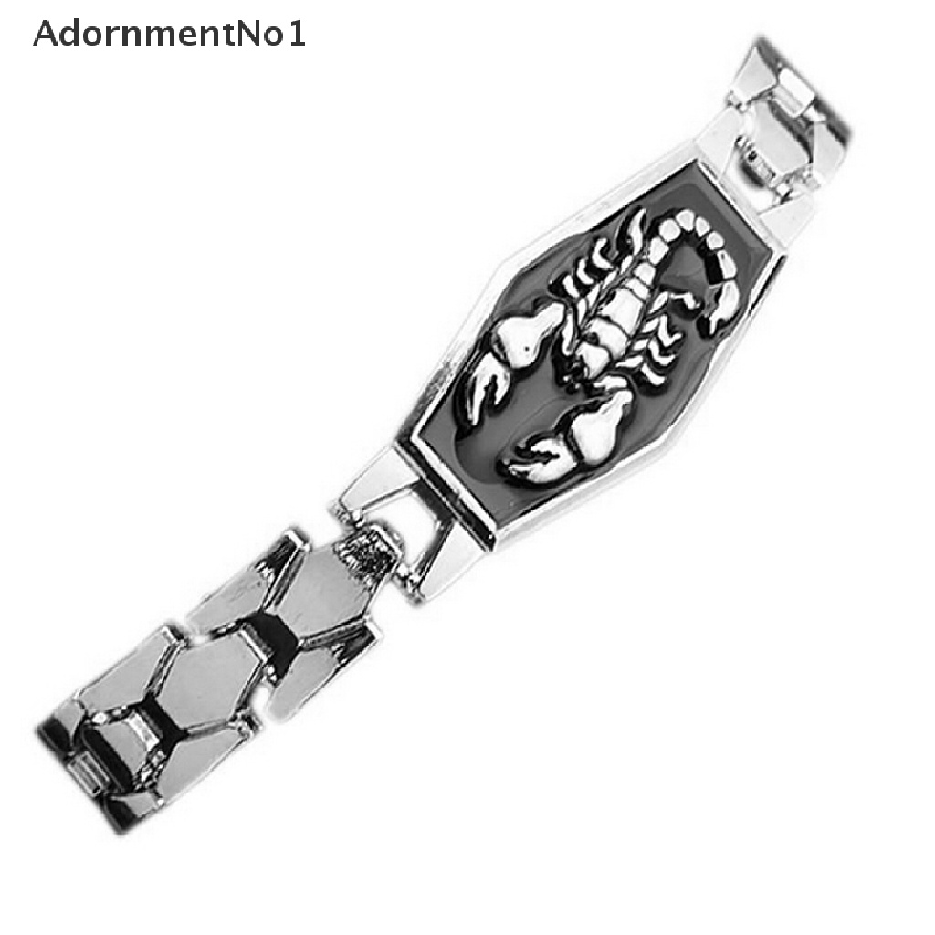 (AdornmentNo1) Gelang Tangan Rantai Stainless Steel Motif Kalajengking / Scorpion Untuk Pria