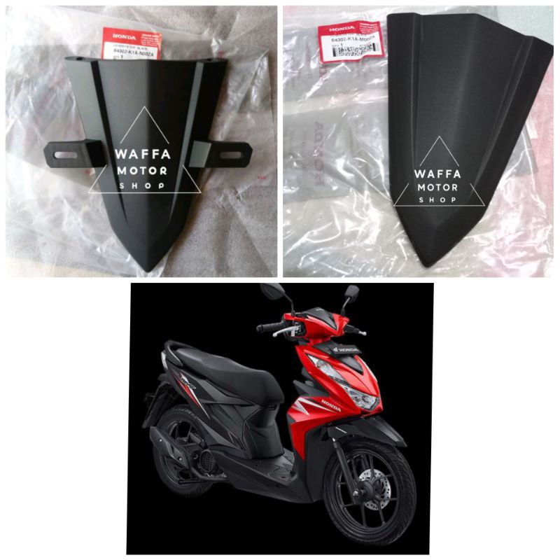 Kap tameng dasi plat depan beat new led/beat street led k1a 2020-2021 original