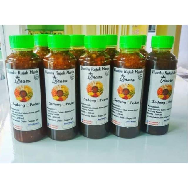 

Bumbu rujak manis kemasan botol 250 ml