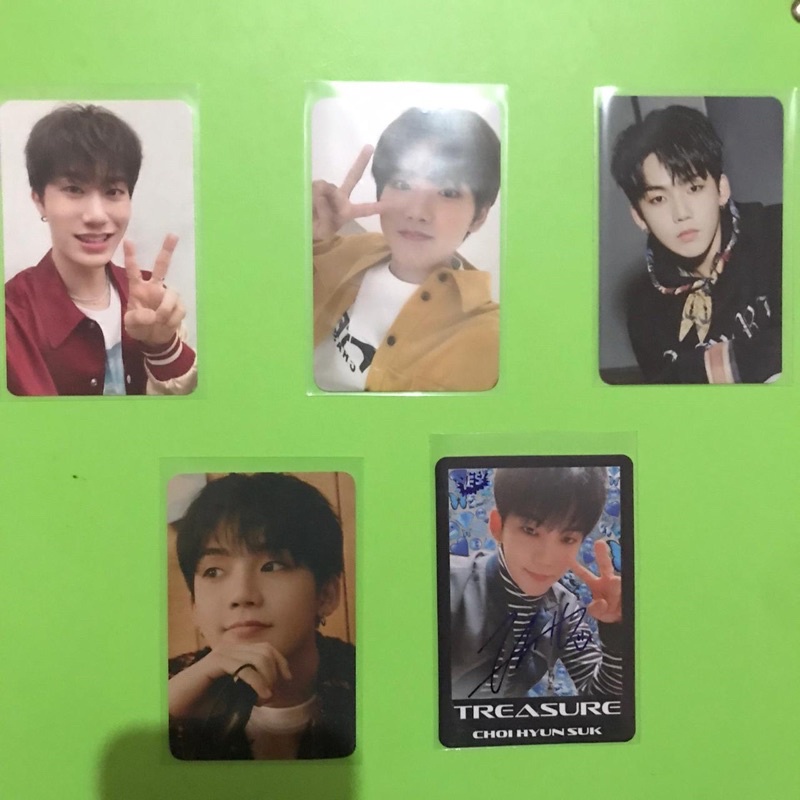 PHOTOCARD PC TREASURE CHAPTER ONE CHAPTER THREE FULL ALBUM YES HK JUNKYU HYUNSUK YEDAM