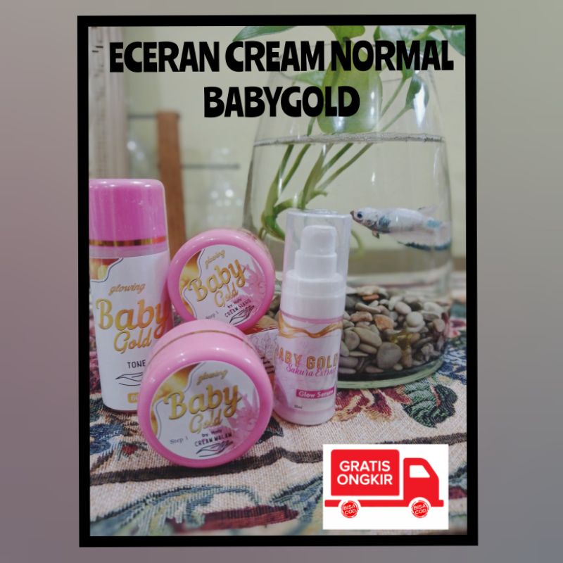 COD-MURAH ECERAN PAKET NORMAL BABYGOLD SKINCARE BY HUMAIRAH HABIBI/BABY GOLD PAKET NORMAL