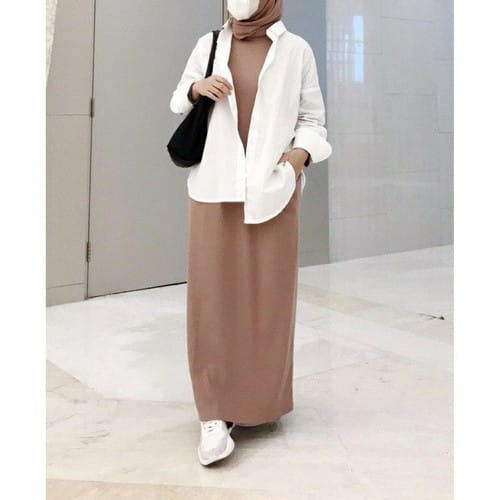 DRESS INNER LENGAN PENDEK// INNER DRES RAJUT TANGAN PENDEK //INNER MANSET//INNER DRESS TANGAN PENDEK//MANSET GAMIS