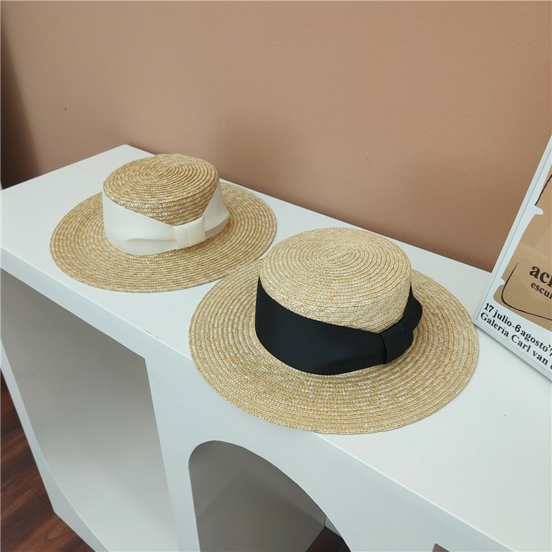 𝐑𝐄𝐀𝐃𝐘 𝐒𝐓𝐎𝐂𝐊 𝐒𝐀𝐅 - RIVER HAT / summer hat woman premium / topi boater lebar wanita / topi pantai wani