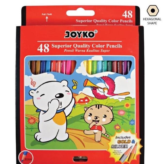 

Pensil Warna Superior Quality - Joyko Cp-48Pb 48 Warna Murah! Kualitas Premium