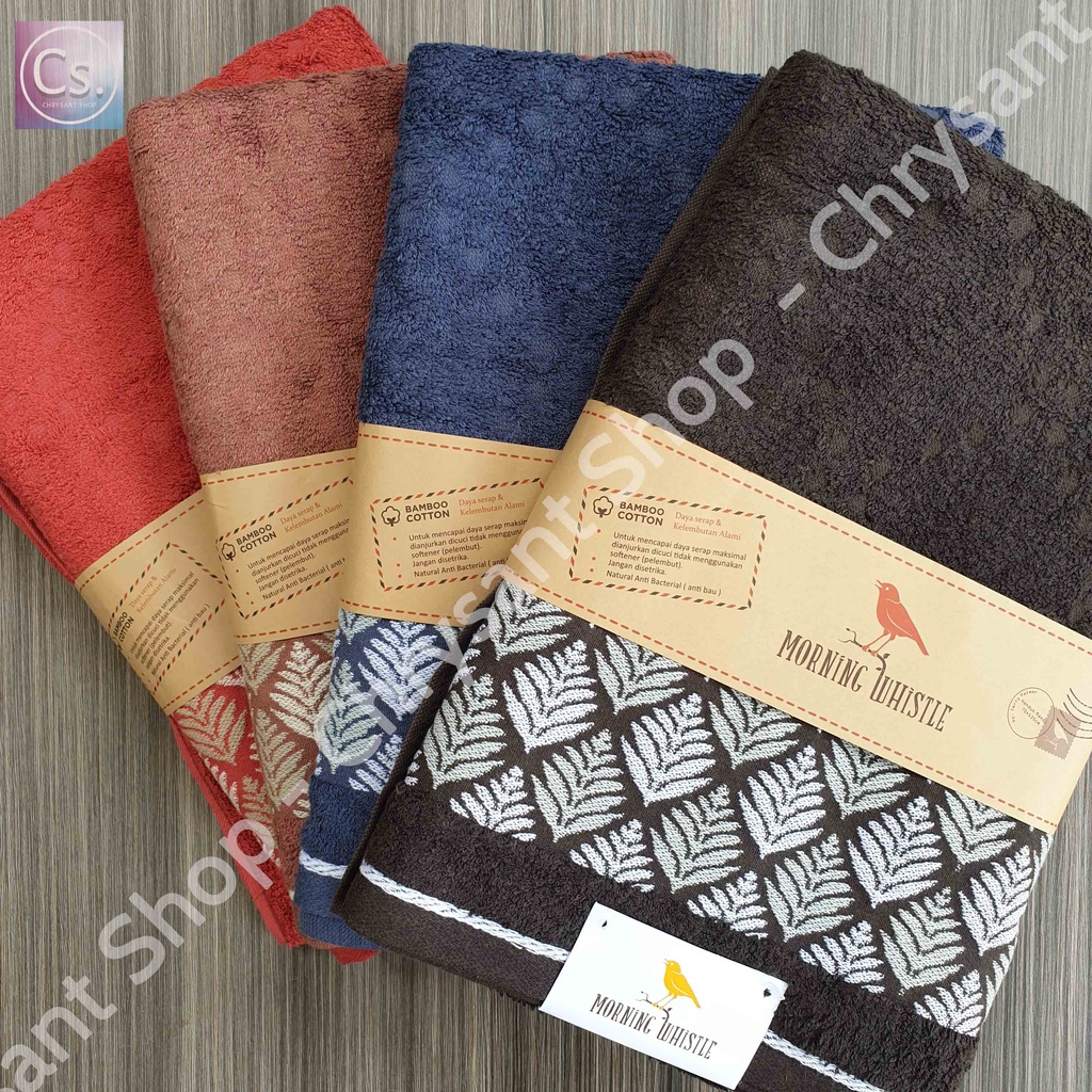 Handuk Morning Whistle 70x135/ Handuk Terry Palmer Serat Bambu / Handuk Dewasa/ Handuk serat bambu