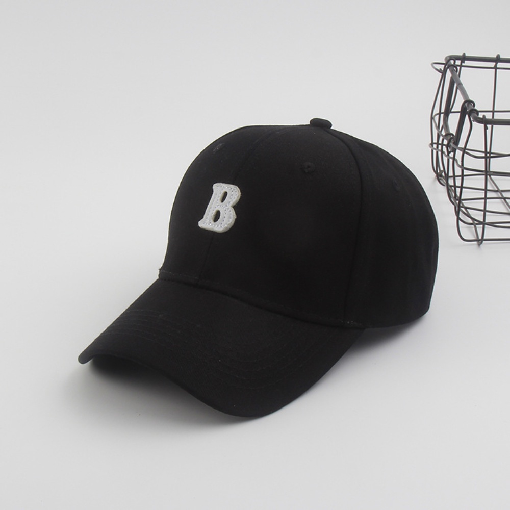 Topi Baseball Desain Huruf B Gaya Korea Untuk Olahraga Outdoor