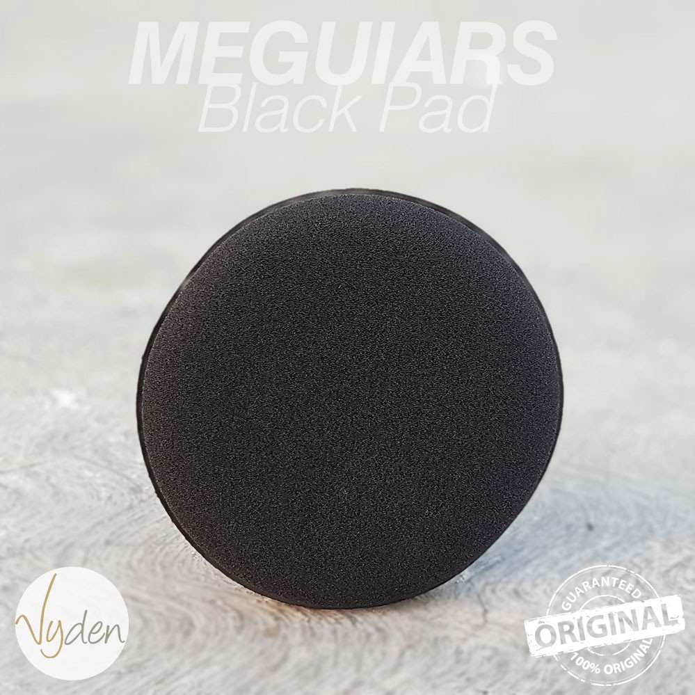 MEGUIARS BLACK Foam Pad Busa Poles Applicator Pads Wax Sealant Kompon MURAH