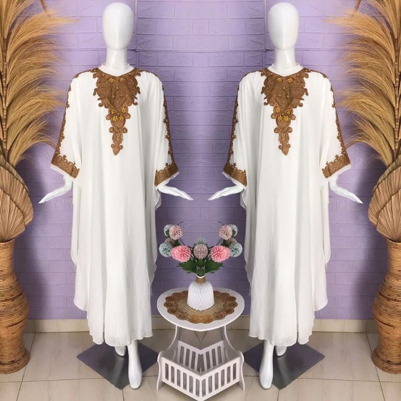 GAMIS KAFTAN INAYA CERUTY BABY DOLL + INNER( MANSET GAMIS) EDISI LEBARAN 2022