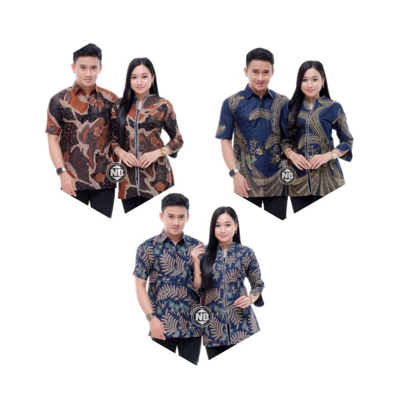 COUPLE ATASAN BATIK BLUS BATIK KEMEJA BATIK