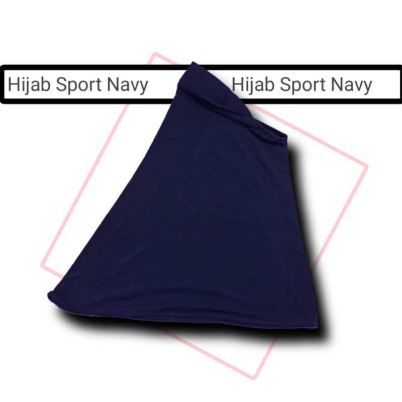 Jilbab Sport Cewek/ Jilbab Instan Olahraga Khusus Wanita-Navy
