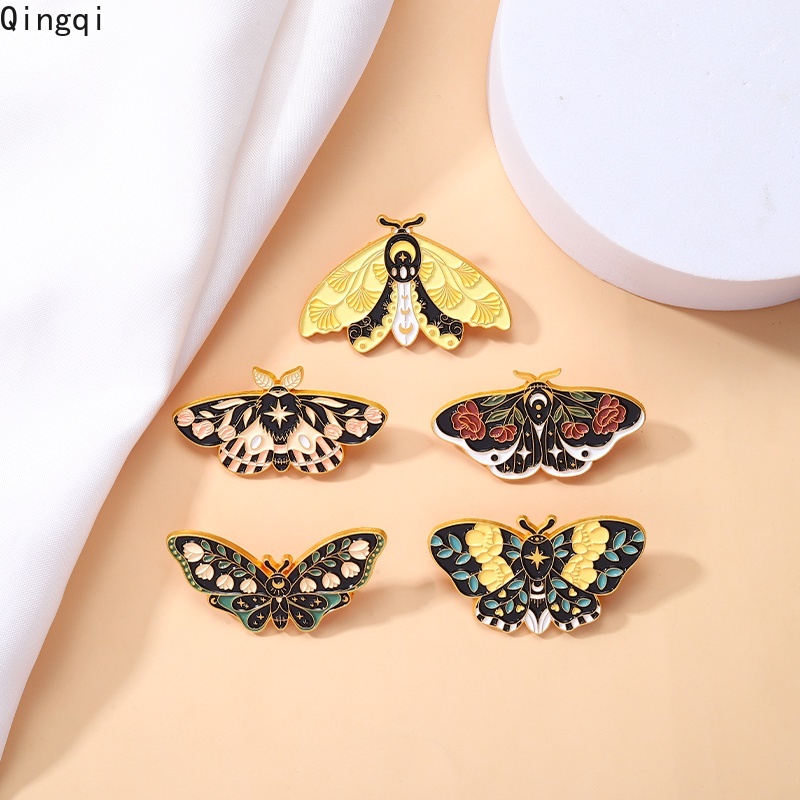 Bros Pin Enamel Desain Kartun Hewan Butterfly Bunga Warna-Warni Untuk Hadiah Anak