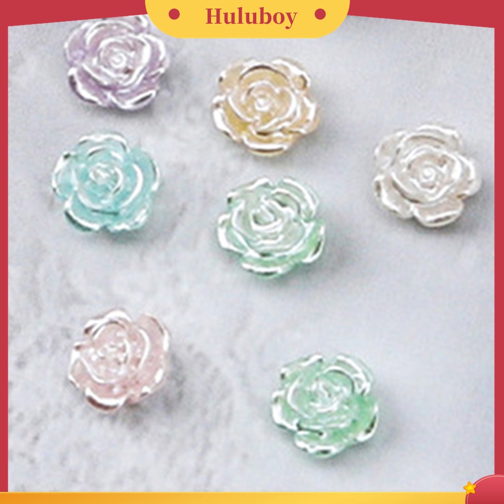 Huluboy Huluboy♡ 50 Pcs Ornamen Bunga Camellia Aneka Warna Untuk Dekorasi Manicure