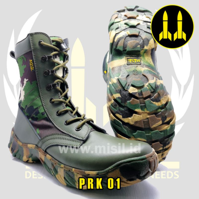 Sepatu PDL sepatu loreng sepatu tni RAIDER merk Misil Tactical Gear