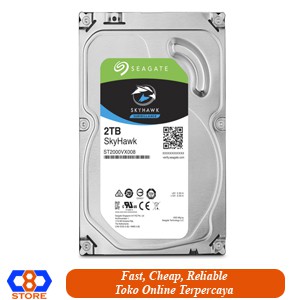 HARDDISK HARD DISK SEAGATE CCTV SURVEILLANCE SKYHAWK 2TB 2000GB RESMI