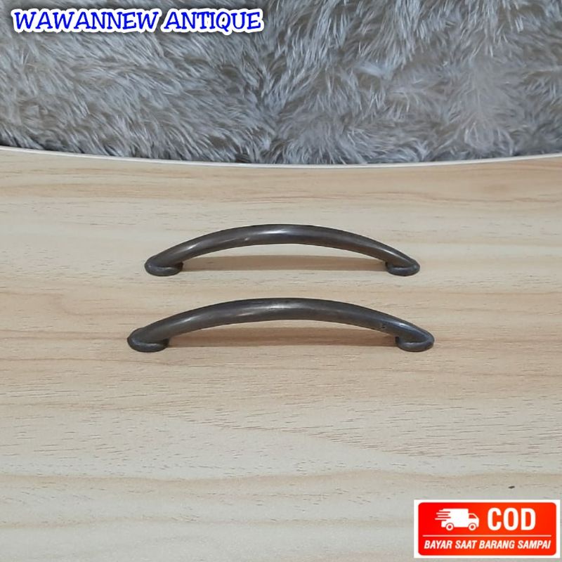 Handle / Tarikan Laci Gagang Lemari Pintu Rumah Kuningan Antik Murah 11.5cm