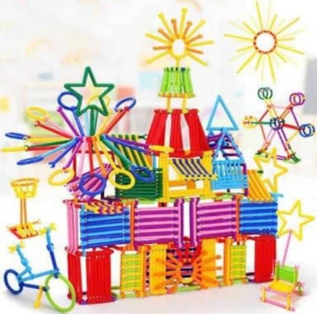 Happy Kids Building Block Isi 400Pcs Lengkap dengan box dan panduan