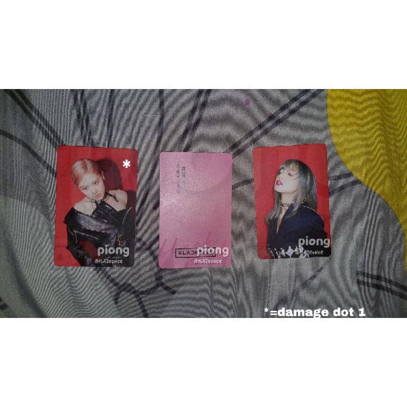 BLACKPINK SAMSUNG PHOTOCARD KILL THIS LOVE OFFICIAL ( LISA & ROSE )