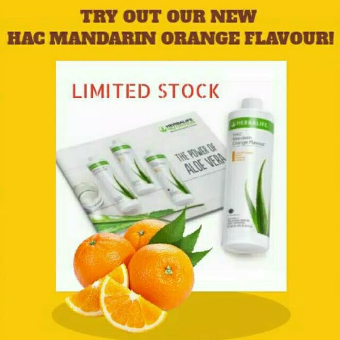 Hac Mandarin Orange Flavour Aloe Aloevera Rasa Jeruk Herbalife Shopee Indonesia