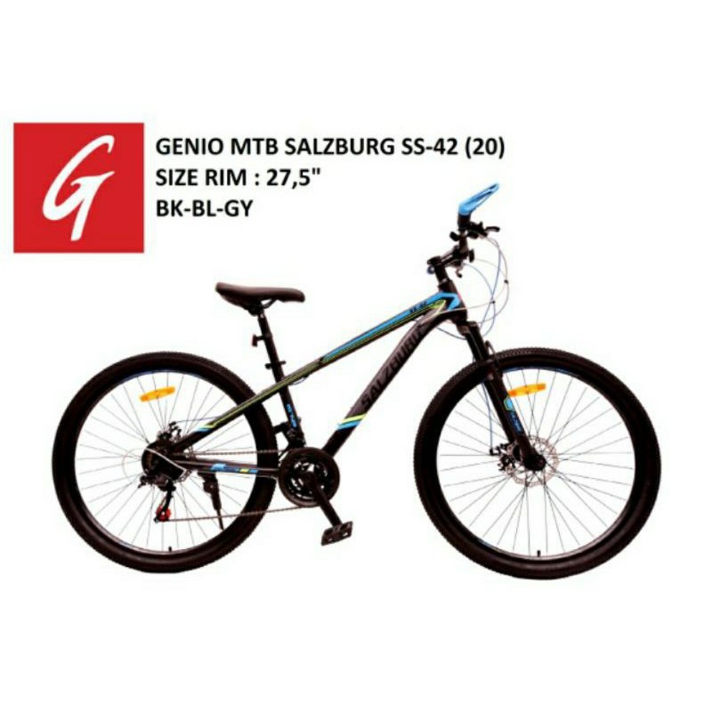 Sepeda gunung MTB 27.5 inch Genio Salzburg SS-42  24 speed