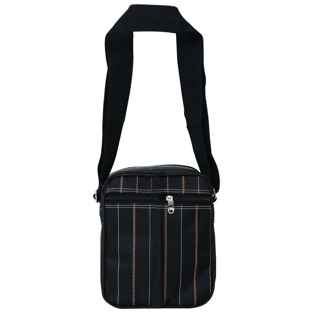 Tas Selempang Pria Kulit Kecil Hitam Slingbag Pria Elegant Murah Tebal