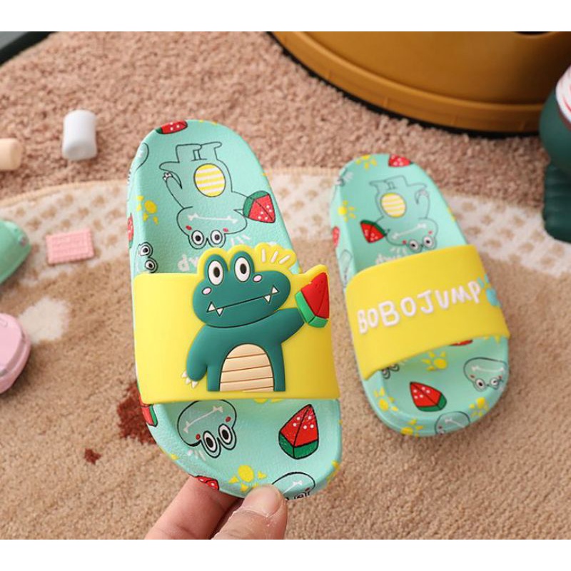 SANDAL ANAK BUAYA LUCU 2-9 TAHUN SANDAL ANAK LAKI-LAKI SLOP MOTIF BUAYA SANDALS CROCODILE IMPOR